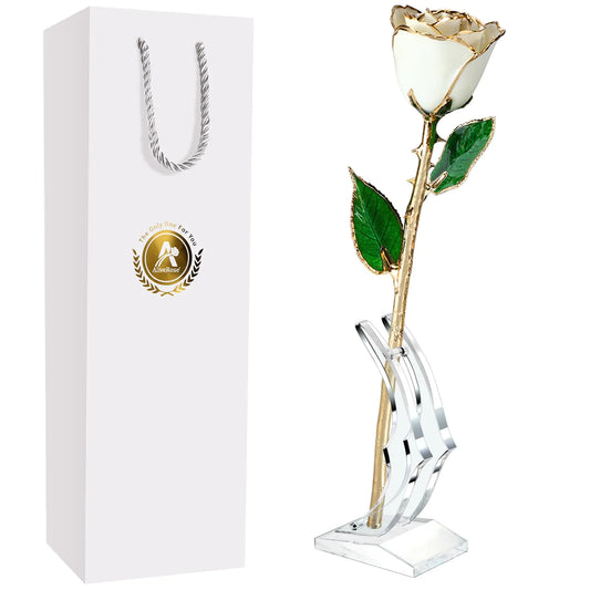 EternalRose 24K Gold Plated Gift Rose - Anniversary & Valentine's Special